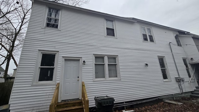 77 Irwin Ave, Muskegon, MI 49442 - rear view of house featuring entry steps