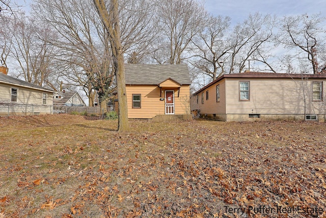 view of front of property with fence