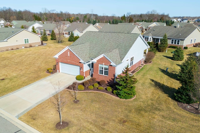 drone / aerial view featuring a residential view