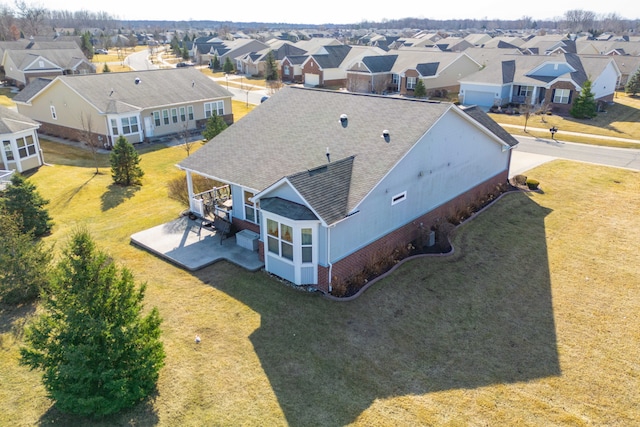 birds eye view of property featuring a residential view