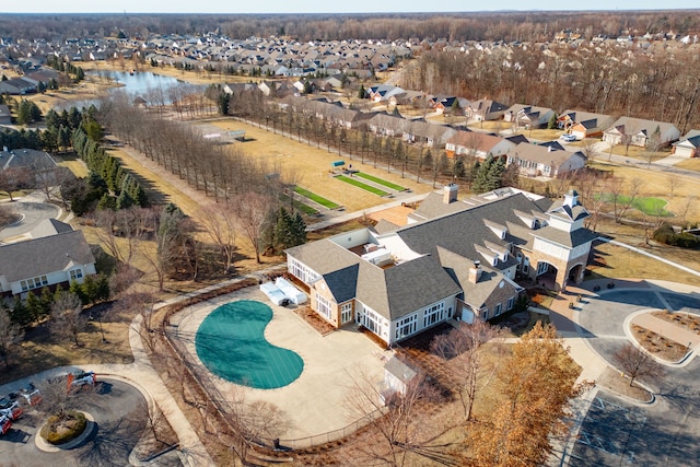 birds eye view of property featuring a residential view