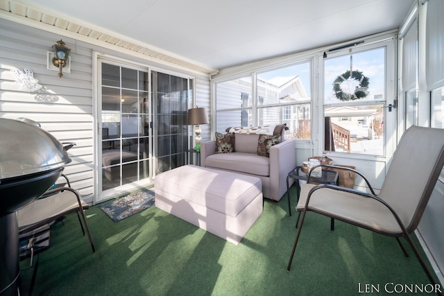 view of sunroom / solarium