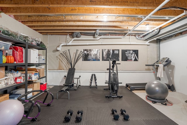 view of exercise room