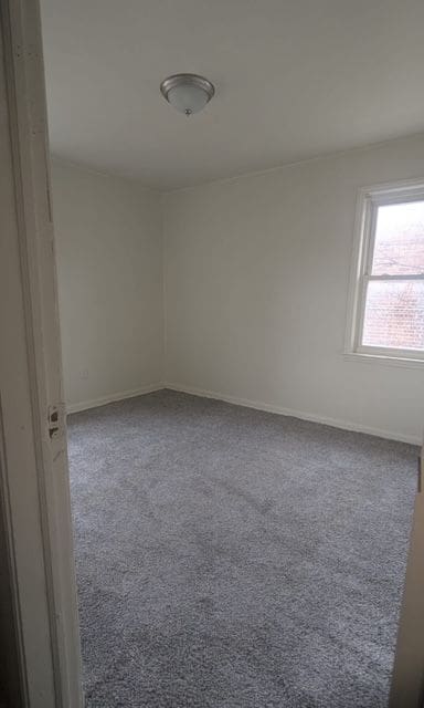 empty room with carpet and baseboards