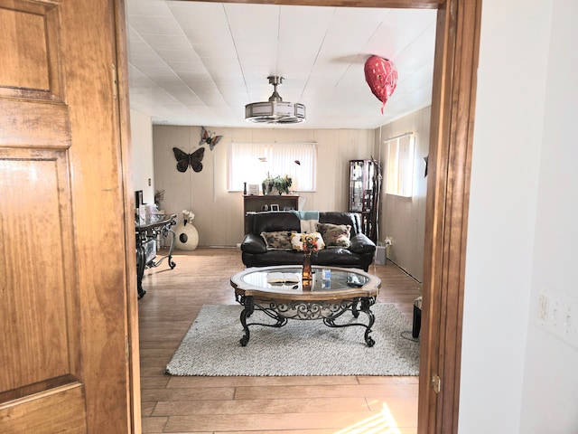 living room featuring wood finished floors