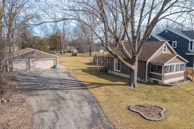 exterior space with driveway