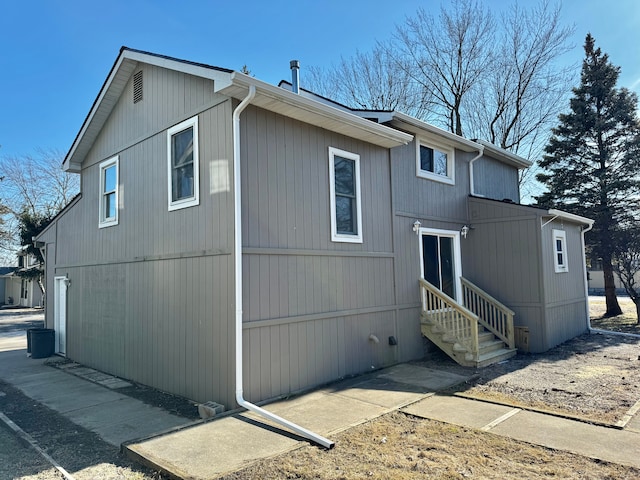 exterior space featuring entry steps