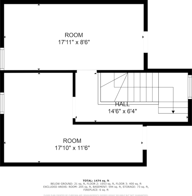 5984 Courville St, Detroit, MI 48224 - floor plan