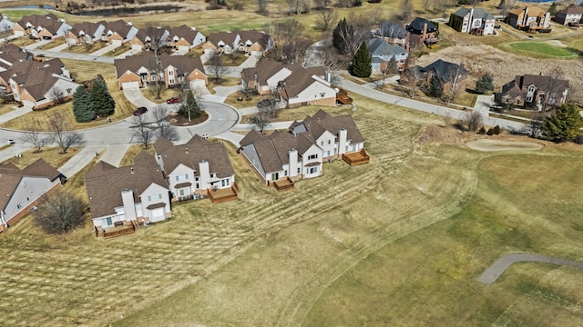 aerial view featuring a residential view