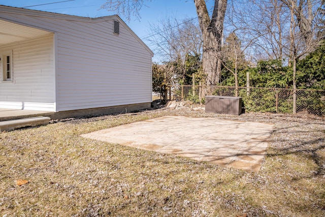 exterior space featuring a patio and fence