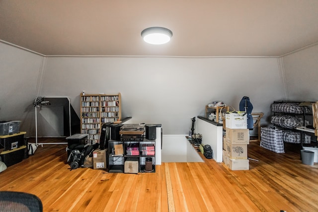 interior space featuring hardwood / wood-style floors