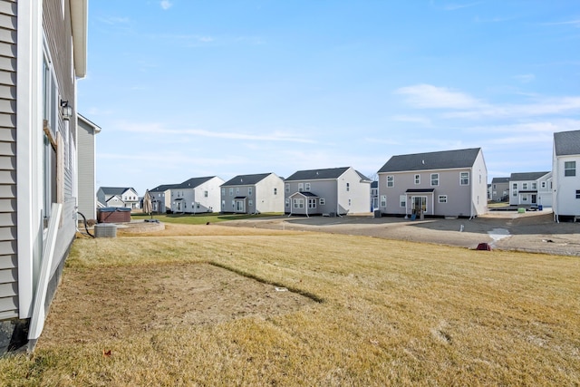 view of yard with a residential view