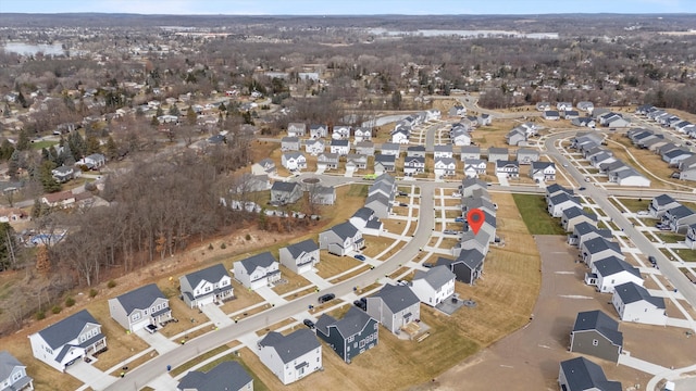 bird's eye view featuring a residential view