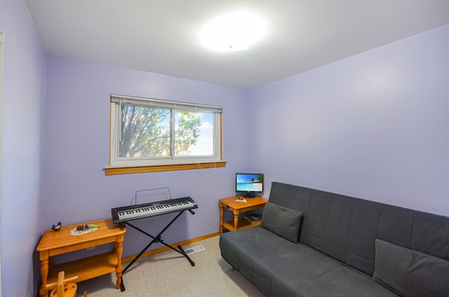 interior space with visible vents and baseboards