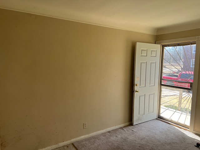 interior space with baseboards