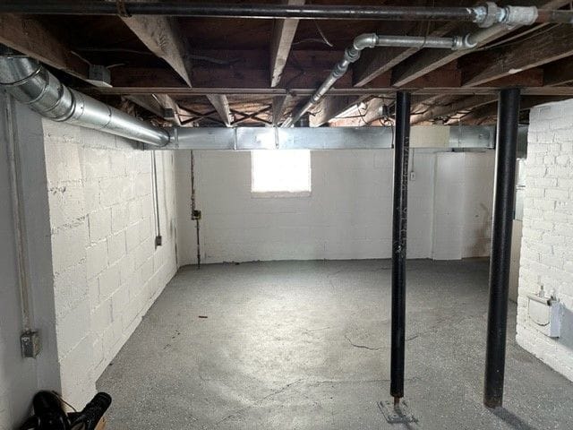 view of basement