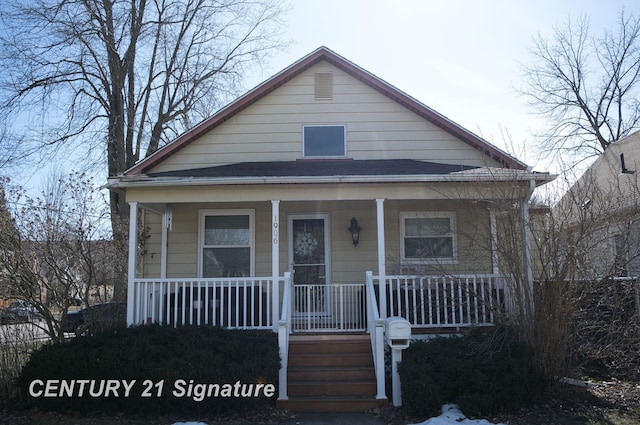 bungalow-style home featuring covered porch