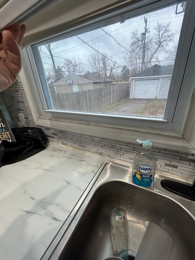 interior details with a sink