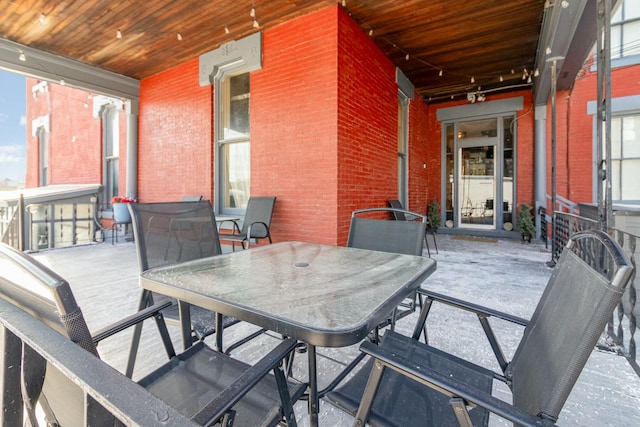 view of patio / terrace featuring outdoor dining area