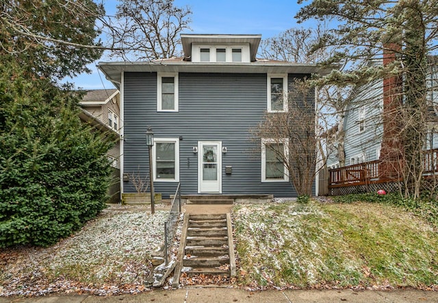 view of traditional style home