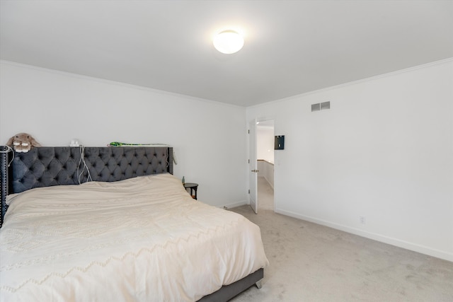 1265 Water Cliff Dr, Bloomfield Hills, MI 48302 - bedroom featuring crown molding and light colored carpet