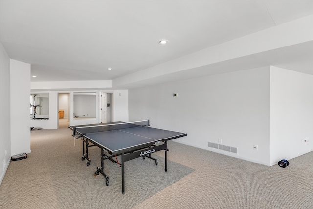 1265 Water Cliff Dr, Bloomfield Hills, MI 48302 - rec room featuring carpet and recessed lighting