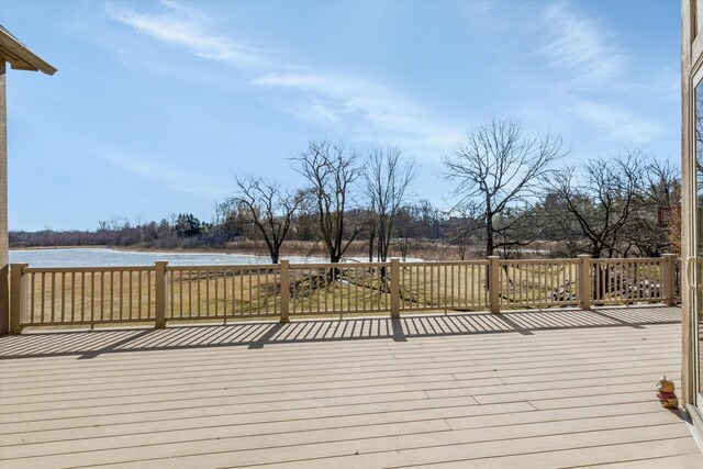 1265 Water Cliff Dr, Bloomfield Hills, MI 48302 - deck featuring a water view