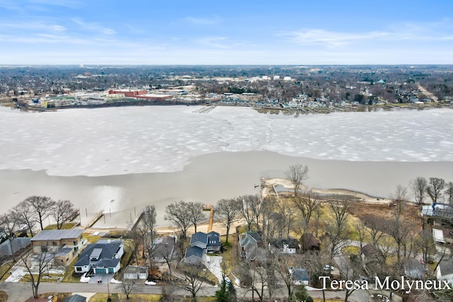 aerial view featuring a residential view