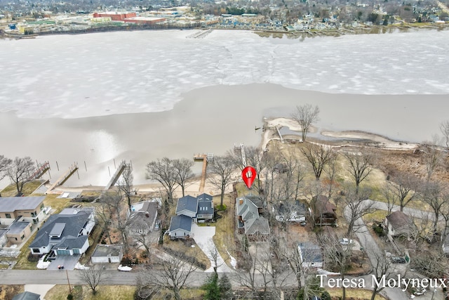 bird's eye view featuring a residential view