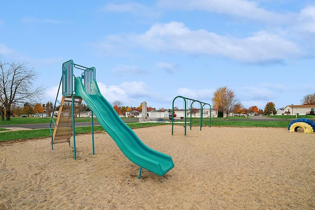 view of community jungle gym