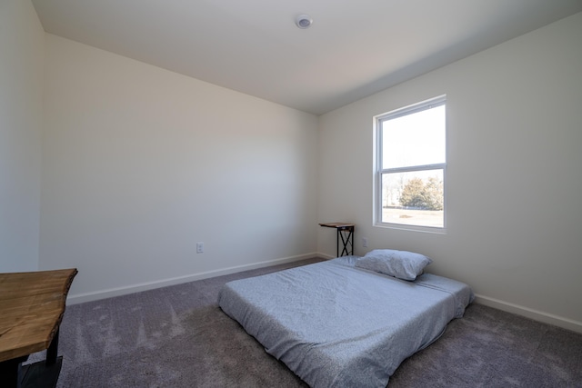 bedroom featuring baseboards and carpet floors