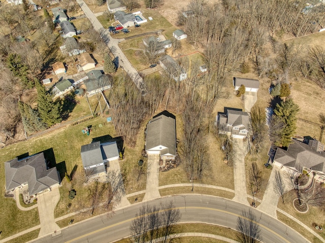 birds eye view of property featuring a residential view