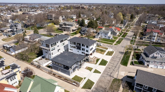 aerial view featuring a residential view