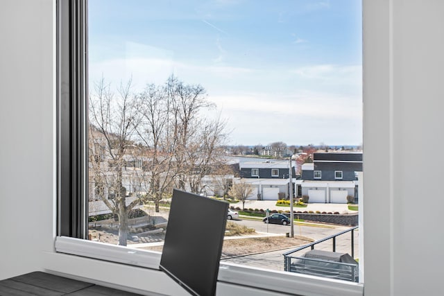 balcony with a residential view