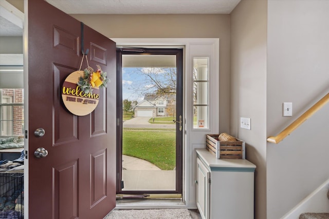 entryway with stairway