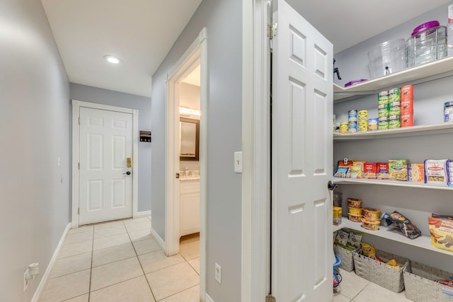 pantry featuring a sink