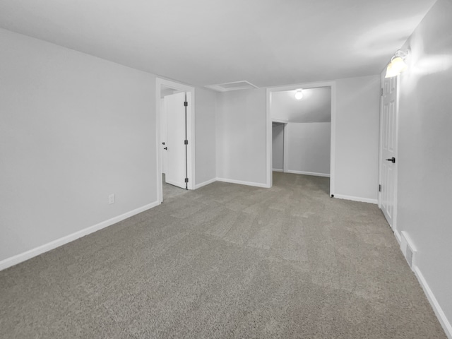 interior space with visible vents and baseboards