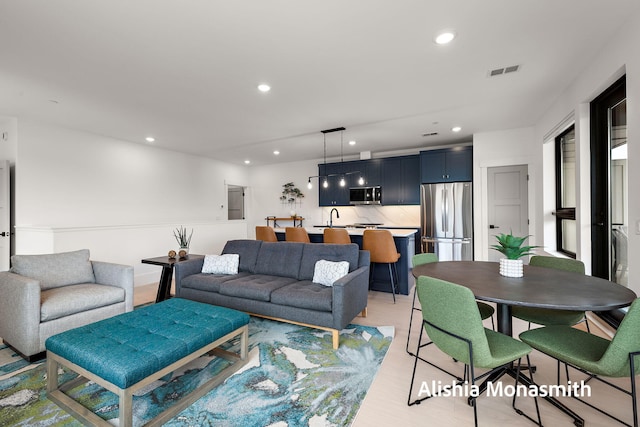 300 Washington Ave Unit 1, Grand Haven, MI 49417 - living area featuring recessed lighting