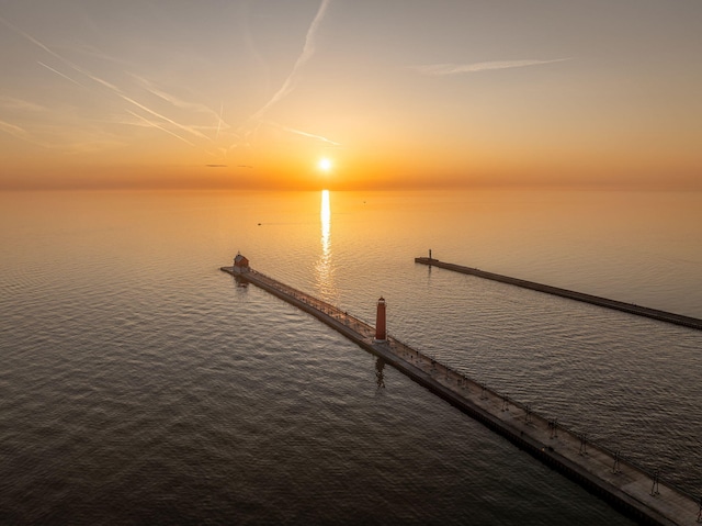 300 Washington Ave Unit 1, Grand Haven, MI 49417 - dock featuring a water view