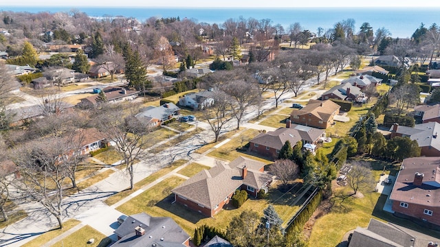 aerial view featuring a residential view