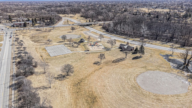 drone / aerial view featuring a rural view