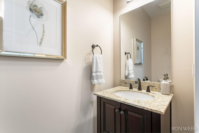 bathroom featuring vanity