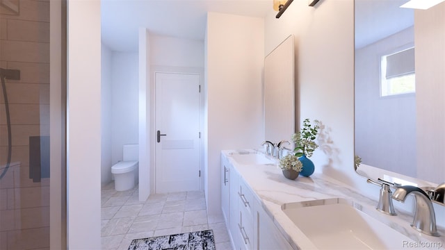 3721 W Kerriel Ct, Commerce Twp, MI 48382 - bathroom with double vanity and toilet