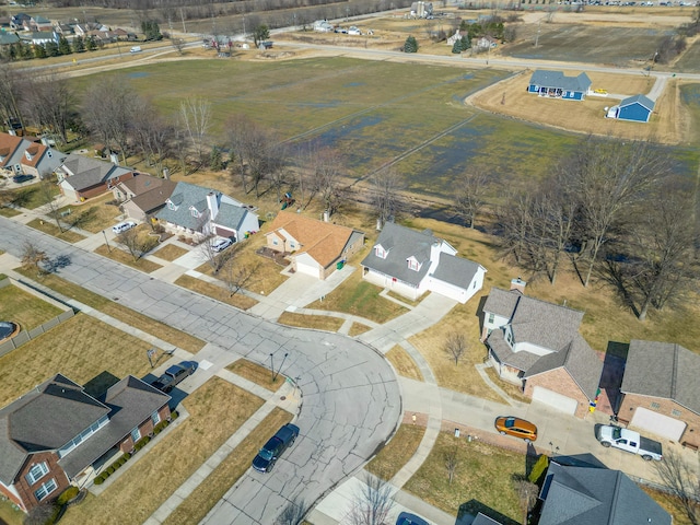 bird's eye view with a residential view