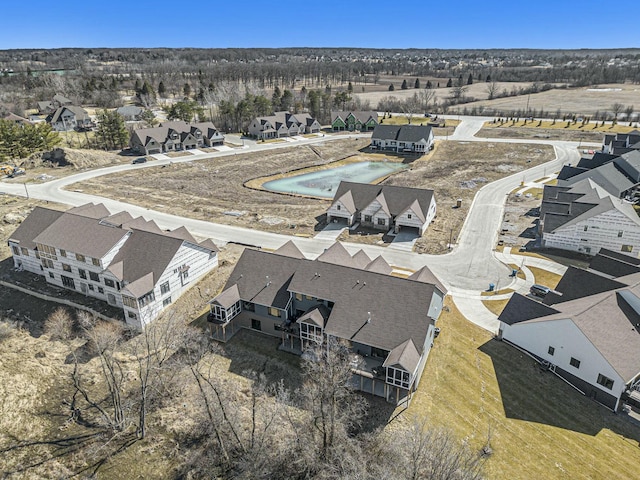 drone / aerial view featuring a residential view