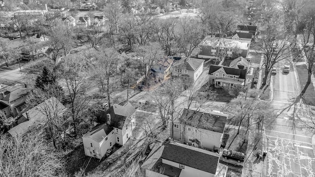 birds eye view of property featuring a residential view