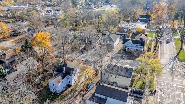 bird's eye view featuring a residential view