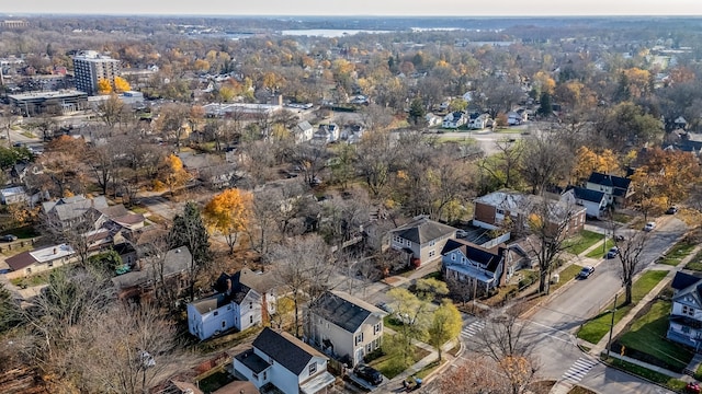 bird's eye view featuring a residential view