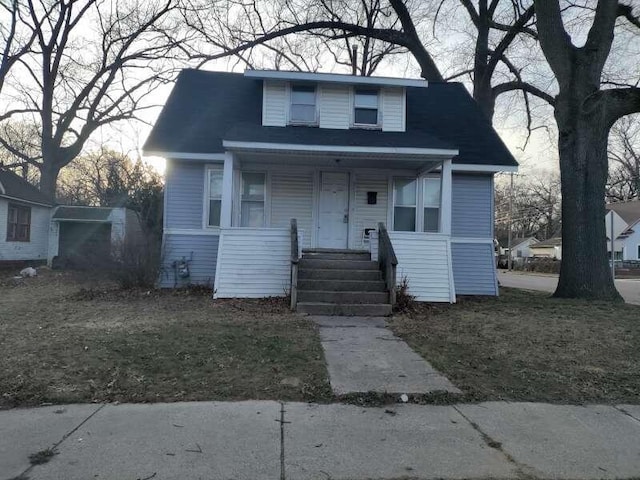 bungalow-style house featuring a porch