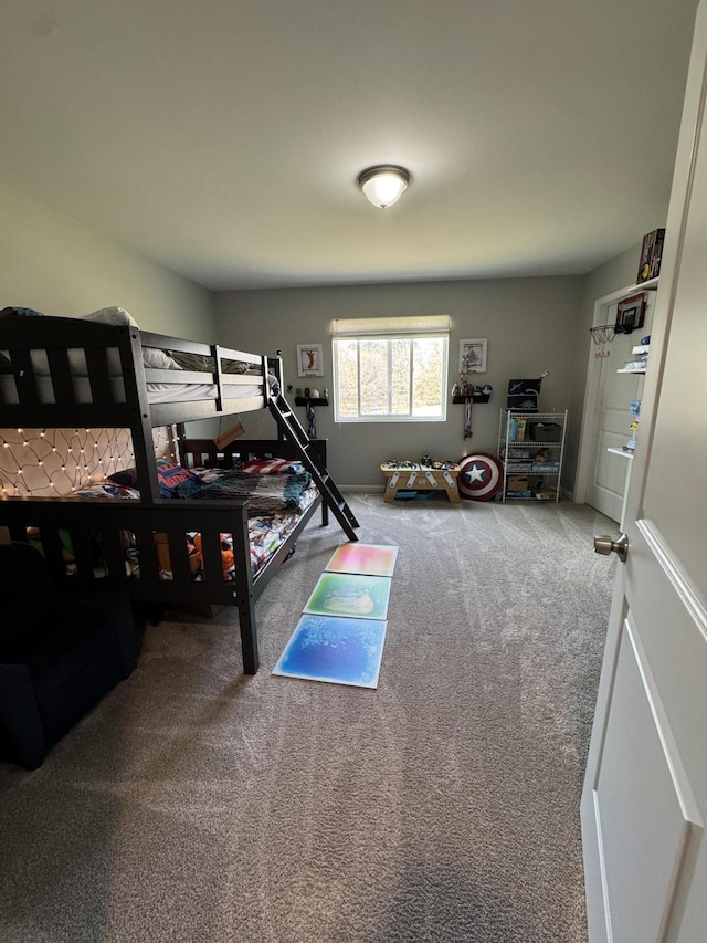 bedroom with carpet flooring